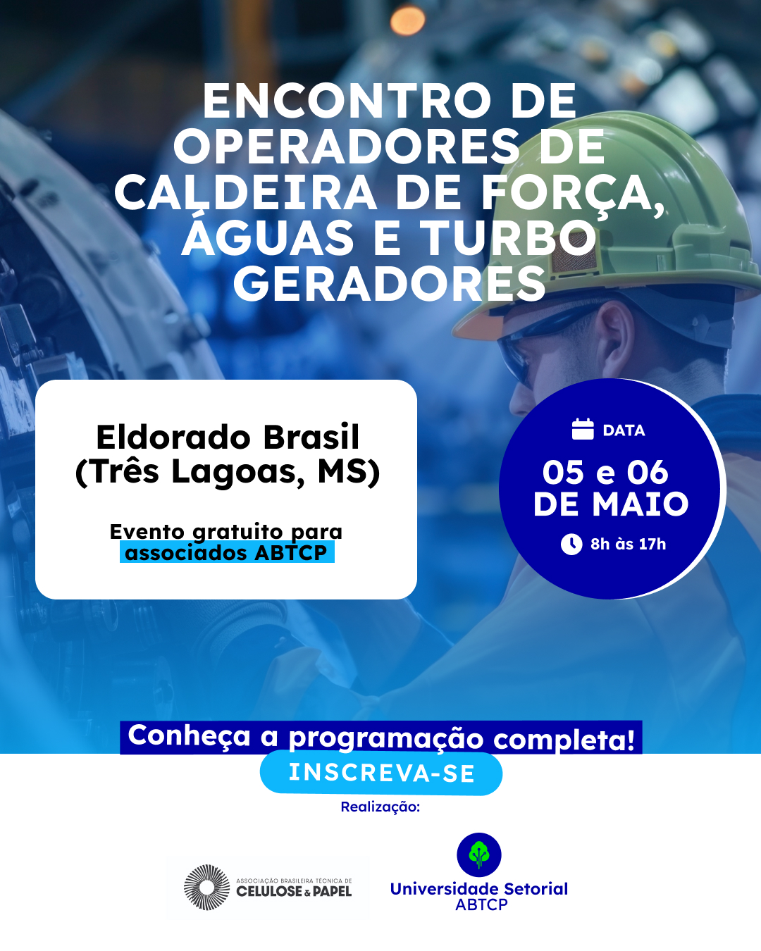 Encontro de Operadores de Caldeira de Força. Águas e Turbo Geradores